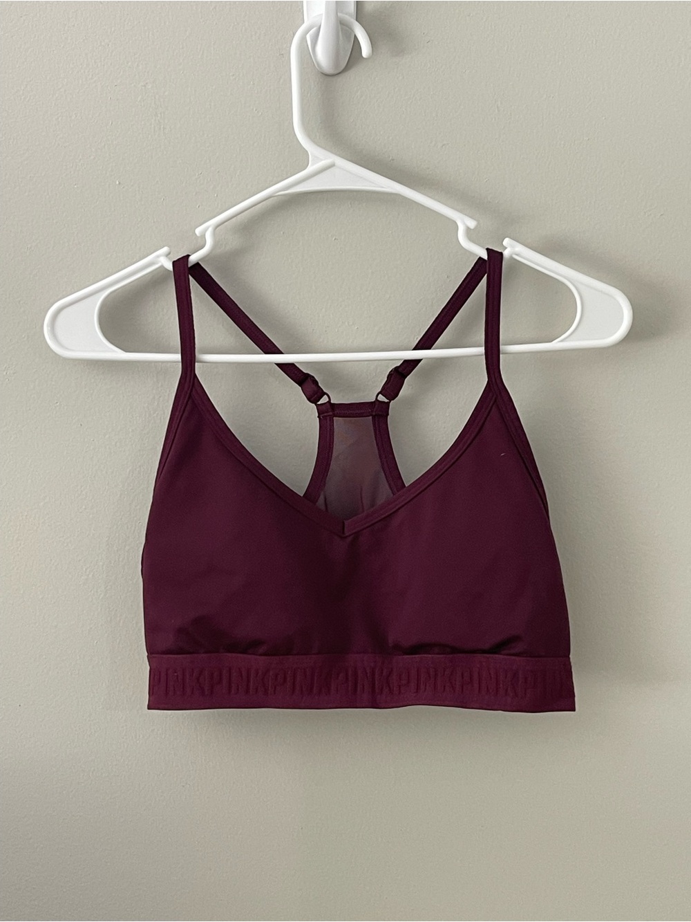 PINK Victoria's Secret Deep Plum Racerback Bralette